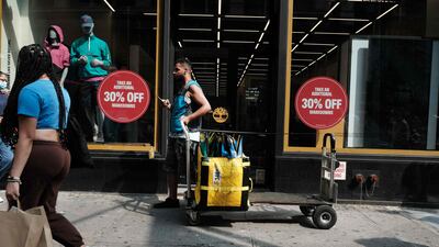 Manhattan, New York. The US economy expanded by 2.4 per cent in the second quarter, up from 2 per cent in the first quarter. AFP