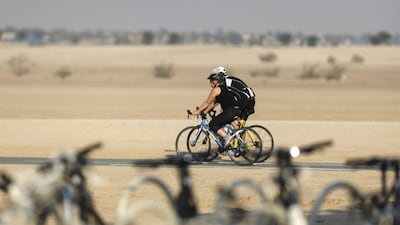 The recent 21km Dubai Cycling Track project which connects the Al Qudra track to the Nad Al Sheba circuit. Sarah Dea / The National