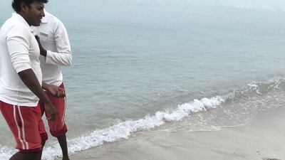 One of the dugongs that washed up on Saadiyat public beach. Abu Dhabi is home to the world’s second largest population of dugongs, with about 3,000 found mostly in the waters around Bu Tinah Island. Abu Dhabi Environment Agency
