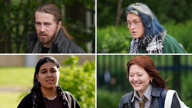Clockwise from top left: Samuel Corner, Charlotte Head, Leona Kamio and Fatema Rajwani. PA