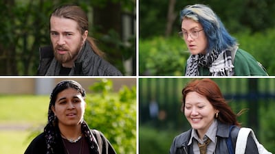 Clockwise from top left: Samuel Corner, Charlotte Head, Leona Kamio and Fatema Rajwani. PA