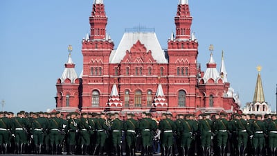The parade commemorates the victory of the Soviet Union's Red Army over Nazi Germany during the Second World War. Reuters