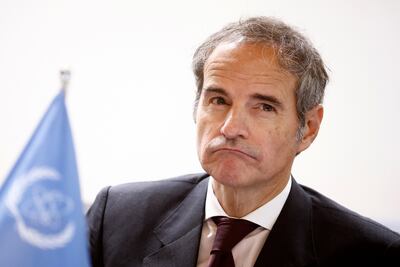 UN nuclear inspections chief Rafael Grossi suggested not all of Iran's materials had been destroyed. EPA