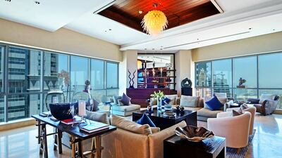 The 6,013-square-foot penthouse is located in The Torch, an 86-storey tower in Dubai Marina is on the market. Courtesy of Better Homes