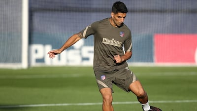 Luis Suarez during a training session.