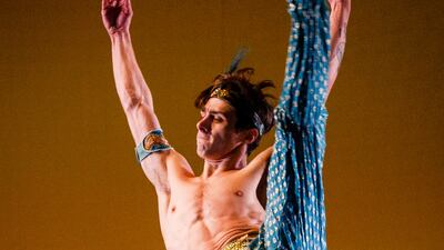 Ballet dancers rehearse routines ahead of the performance. Getty Images For ABA