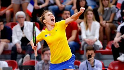 Simona Halep was in fine form for Romania in the Fed Cup and her win over Caroline Garcia was arguably her best performance of the season. AFP