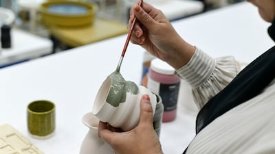 From a young age Al Hosani watched her mother painting, which led her into drawing and her interest in arts.