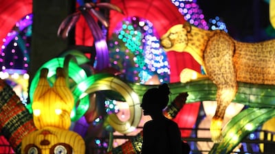 A jungle-inspired display. Chris Whiteoak / The National