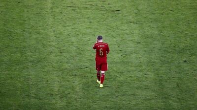 Andres Iniesta shown on the pitch during Spain's loss to Chile on Wednesday at the 2014 World Cup in Rio de Janeiro, Brazil. Ricardo Moraes / Reuters
