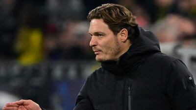 Dortmund coach Edin Terzic on the sidelines. AFP