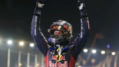 Red Bull driver Sebastian Vettel won the Singapore F1 Grand Prix.