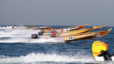Results of the wooden powerboat race were announced today. Courtesy Dubai International Marine Club (DIMC).