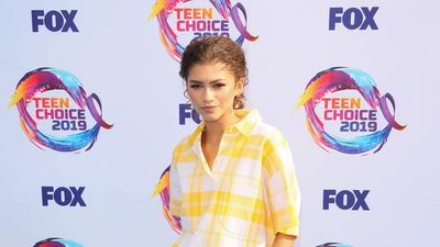 Zendaya attends the 2019 Teen Choice Awards in California on August 11, 2019. AFP