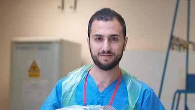 Caption: Syrian refugee Rawad Qaq is working on a system to help identify victims of wars. Dundee University