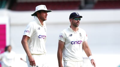 Stuart Broad, left, and James Anderson are back in England's Test squad after being dropped after the Ashes defeat. PA