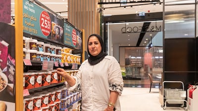 Muneera Ebrahim has worked at M&S for 22 years, starting her career in her native Bahrain before moving to Dubai in 2018. All photos: Antonie Robertson/The National