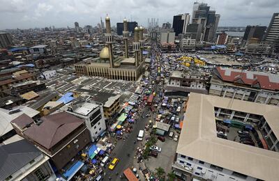 Lagos, the commercial capital of Nigeria. The city's population is predicted to hit 88.3 million by the end of the century.