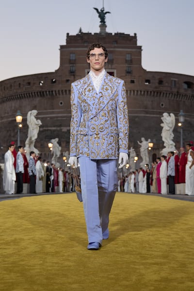The five-day Dolce & Gabbana Roman spectacle that culminated in Alta Sartoria was nothing short of cinematic. Photo: Dolce & Gabbana