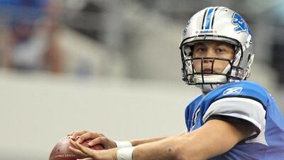 Matthew Stafford threw for 4,257 yards and 22 touchdowns during the regular season for Detroit. Ronald Martinez / Getty Image / AFP