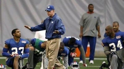 Tom Coughlin is going for a second Super Bowl ring with the New York Giants.