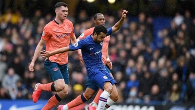 Pedro scores Chelsea's second goal. Getty