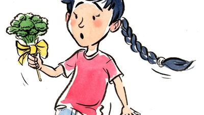 10. Get creative in the kitchen, and make faux treats from broccoli florets, tissue paper and sweets sticks. Offer the lollipops as a treat, and watch your child’s confused face.