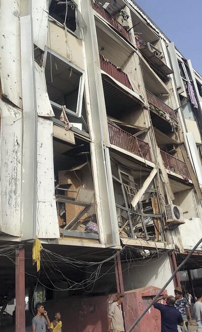 The aftermath of a double suicide attack in Yemen's Aden. Ali Mahmood