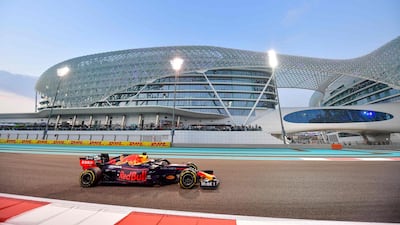 Red Bull's Max Verstappen during qualifying session at the Yas Marina Circuit in Abu Dhabi. AFP