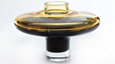 Low Amber vase, Dh950, Nakkash. Photo: Nakkash