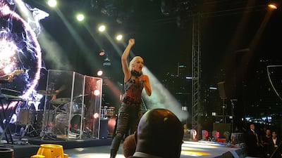 Gwen Stefani performs at Renaissance Downtown Hotel. Photo by Saeed Saeed