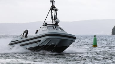 The Harrier autonomous minesweeper is set to be used to find Iranian mines in the Gulf. Photo: UK Ministry of Defence