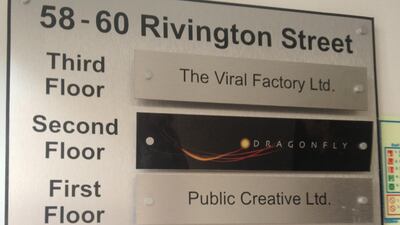 Tobias takes his group inside the offices of key startup companies in the area. Jose Berengueres for The National