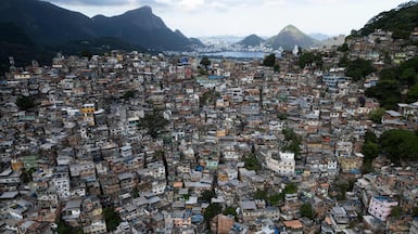 The Rocinha favela, in Rio de Janeiro, Brazil. AFP