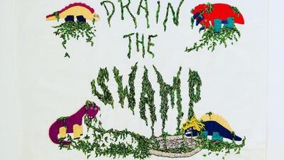 'Drain the Swamp' by Danielle Otis (@otis.danielle). Courtesy Tiny Pricks Project