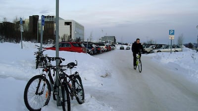 Tromsoe, the main city of Norway's Arctic, sits 43 miles east of the island of Sommaroey. AP