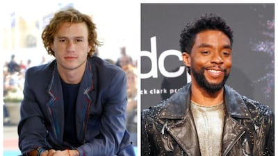 Health Ledger, who died in 2008, and Chadwick Boseman, who died last year, were both posthumously nominated for Golden Globes. Getty Images, EPA