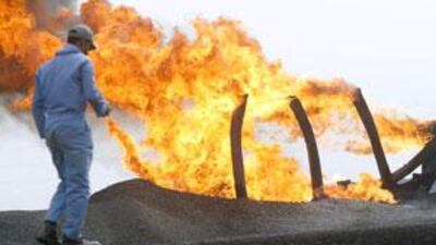 A flare at the North Rumaila oil field in southern Iraq. The country's proved reserves are expected to go higher.