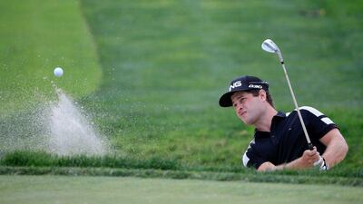 avid Lingmerth of Sweden hits his third shot on the second play-off hole at the Memorial Tournament in a three hole playoff against Justin Rose at Muirfield Village Golf Club on June 7, 2015 in Dublin, Ohio. Sam Greenwood/Getty Images