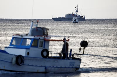 The Italian coastguard is involved in the search. Reuters