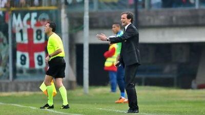 Massimiliano Allegri, the AC Milan coach, took the bad decisions that went against him, with good grace.