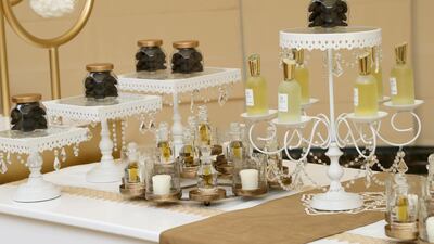 Wedding guests are encouraged to try out the fragrances before entering. Courtesy Lootah
