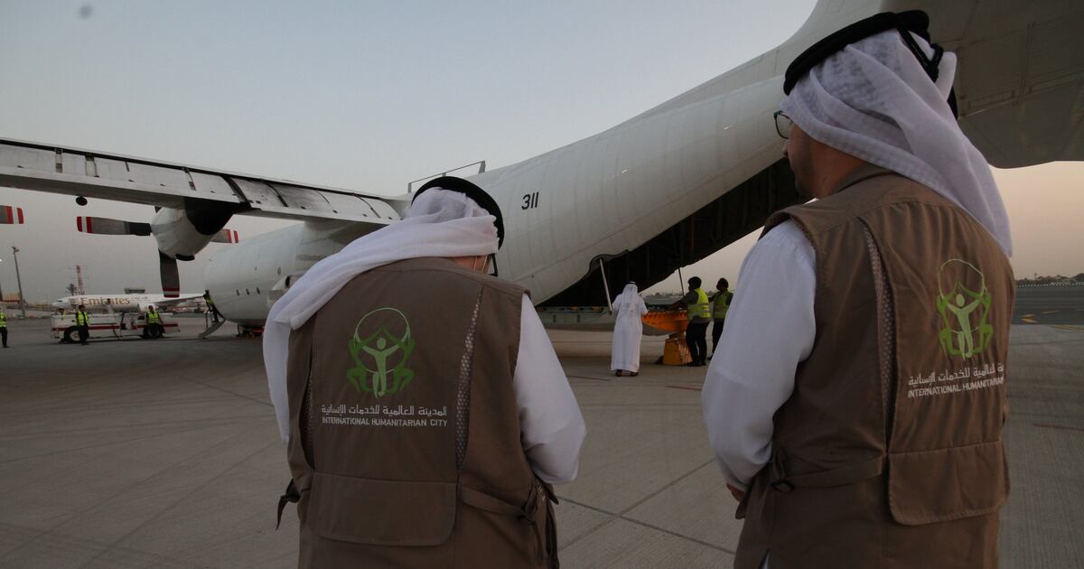 First Aid Emirates First aid plane takes off from Dubai to Pakistan - in pictures | The ...