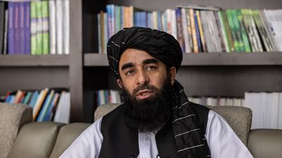 Taliban spokesperson Zabiullah Mujahid. Stefanie Glinski / The National