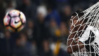 Juventus’ defender Alex Sandro from Brazil reacts during the Italian Serie A football match Juventus vs Udinese at the ‘Juventus Stadium’ in Turin. Marco Bertorello / AFP