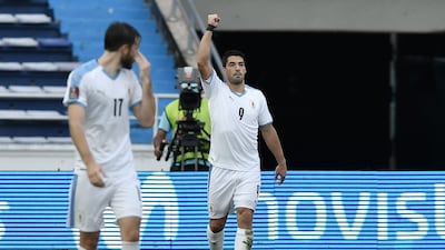 November 13, 2020. Colombia 0 Uruguay 3 (Cavani 5', Suarez pen 54', Nunez 73'): Edinson Cavani, Luis Suarez - for the fourth time in three qualification games - and Darwin Nunez scored the goals that ensured Uruguay returned to winning ways. Reuters