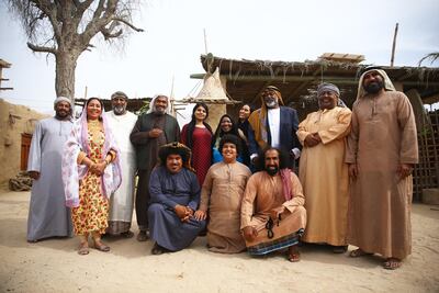 The full cast of Kashe' Nashe'. Abu Dhabi Media