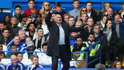 Jose Mourinho has urged Eden Hazard to improve his defensive work before he resumes his place in the starting line-up. Clive Rose / Getty Images