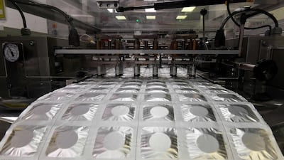 A Bristol-Myers Squibb's pharmaceutical plant. The firm is purchasing rival Celgene. AFP