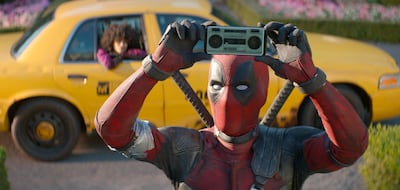 Ryan Reynolds in a scene from 'Deadpool 2'. Twentieth Century Fox via AP, File